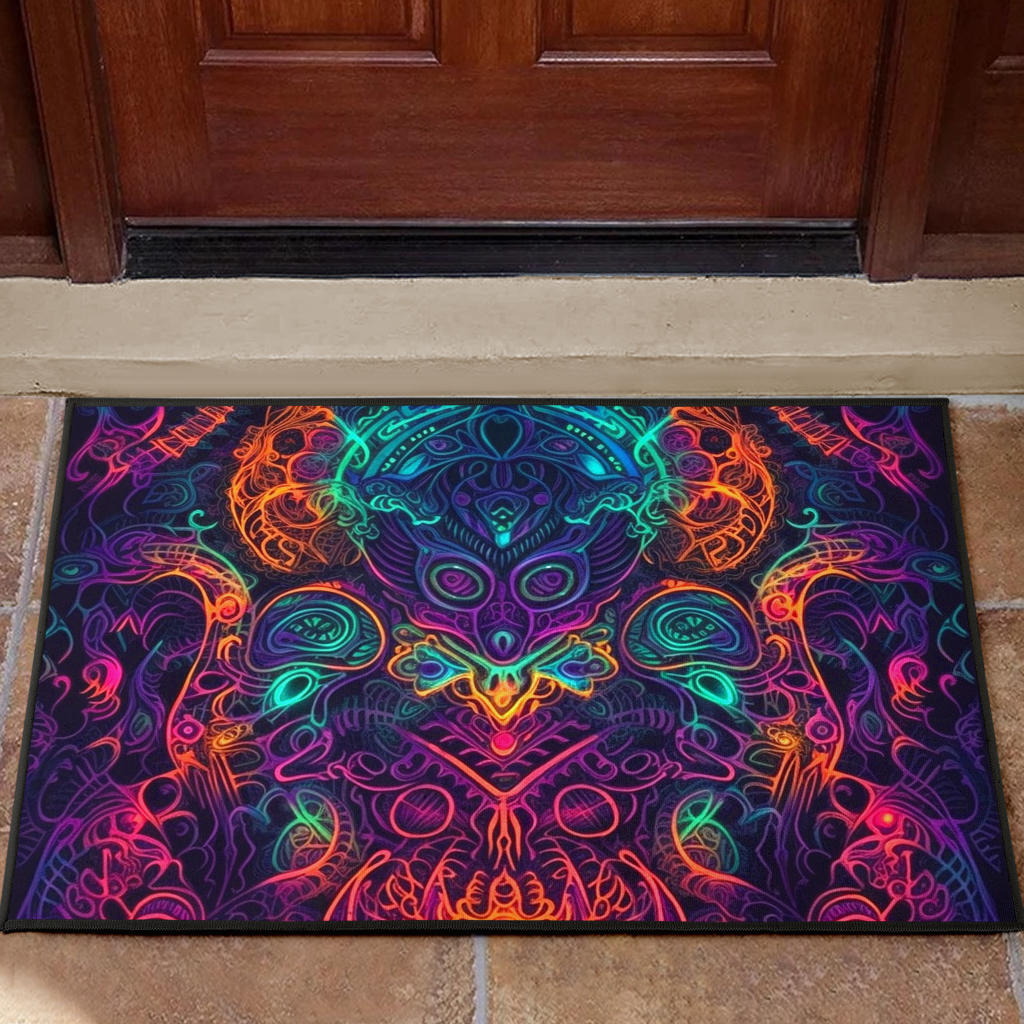 DMT VIBES DOOR MAT – ACIDMATH AI