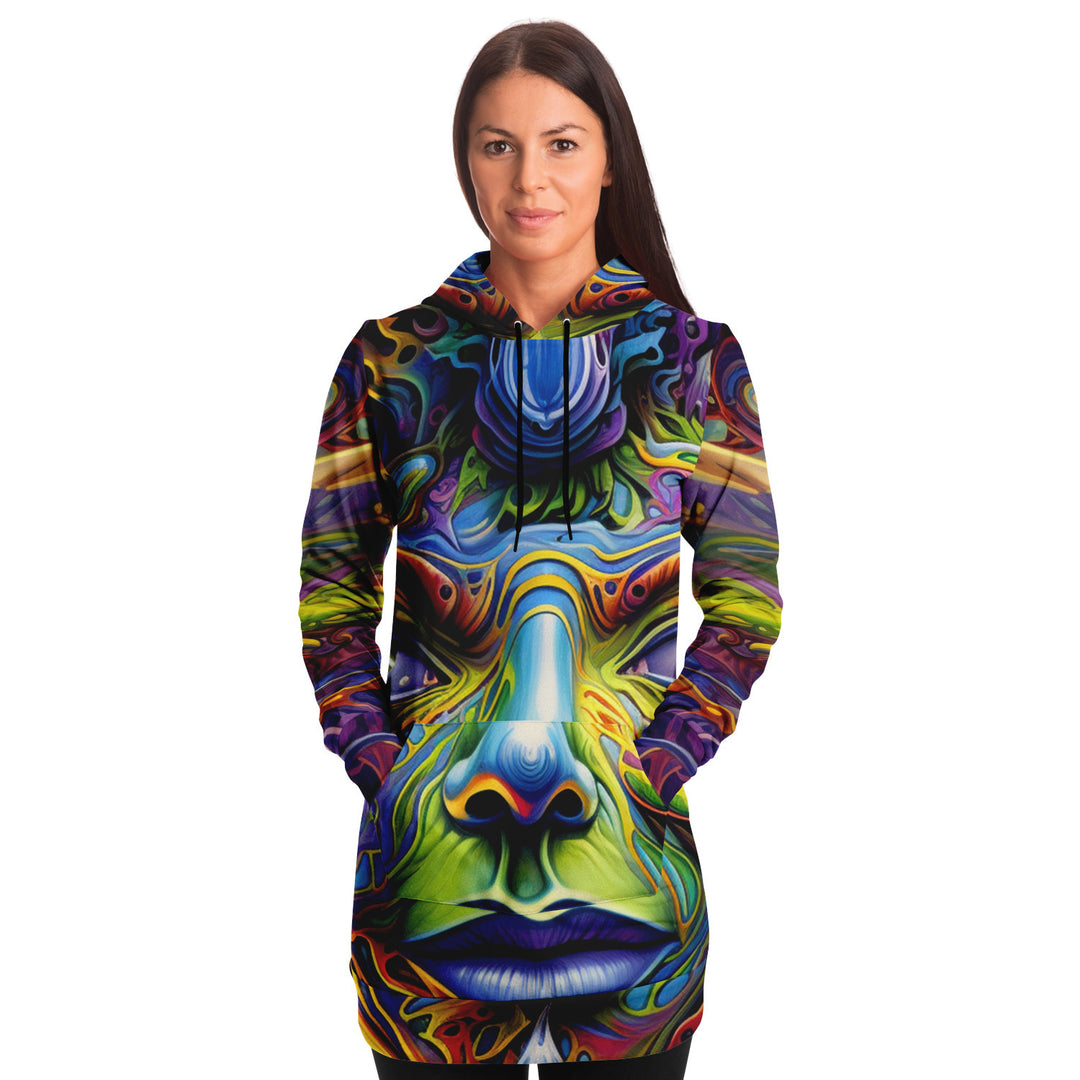 MYSTIC GIRL  Fashion Longline Hoodie