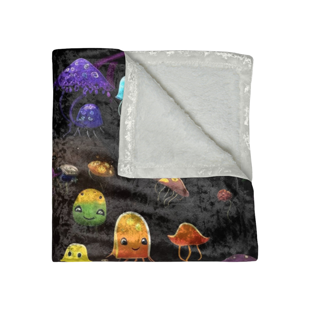 JELLYFISH CUTIES Crushed Velvet Blanket