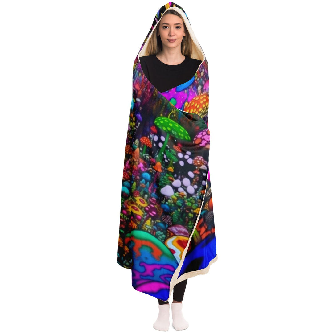 WONDER IMPORRIUM Hooded Blanket - AOP