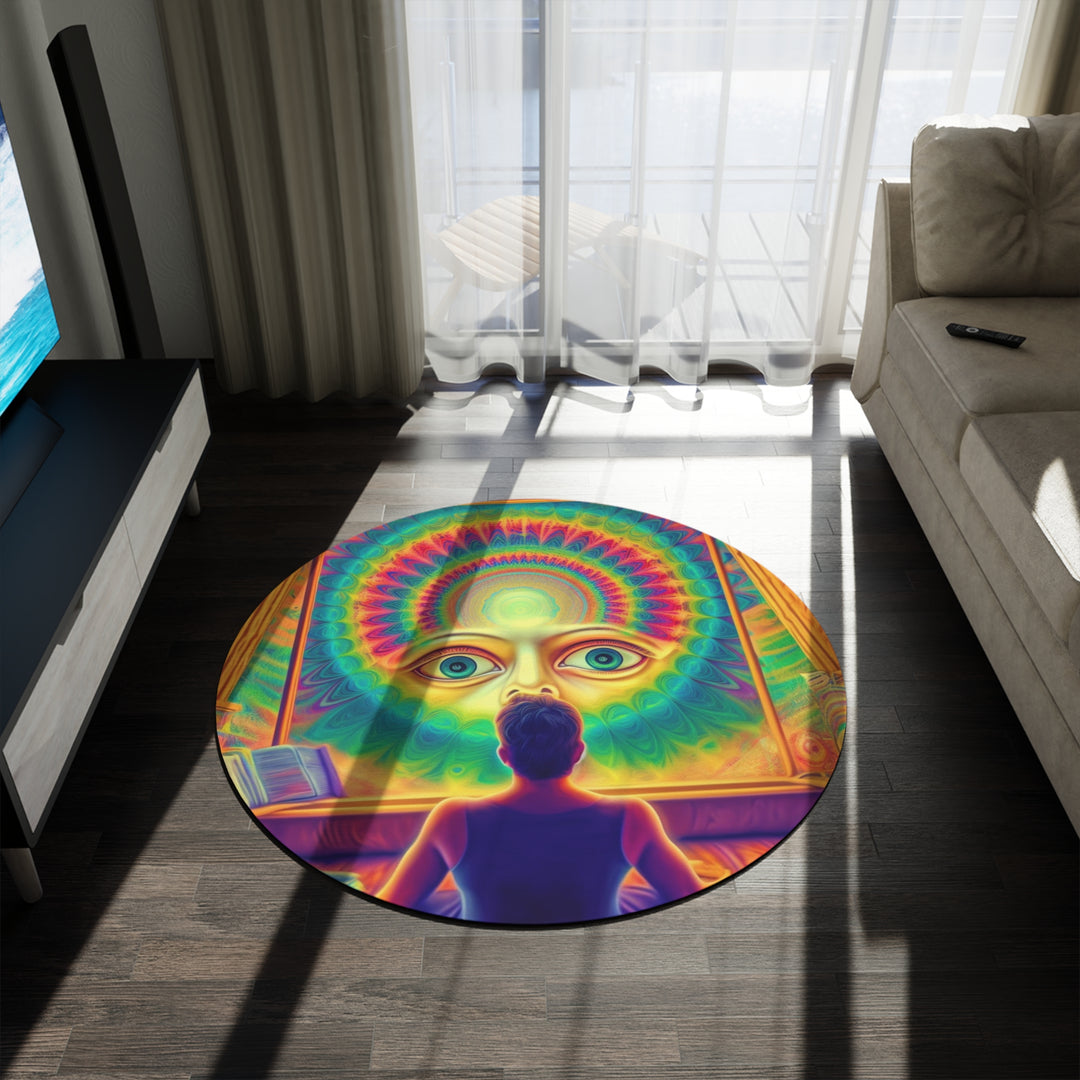 MEDITATING Round Rug