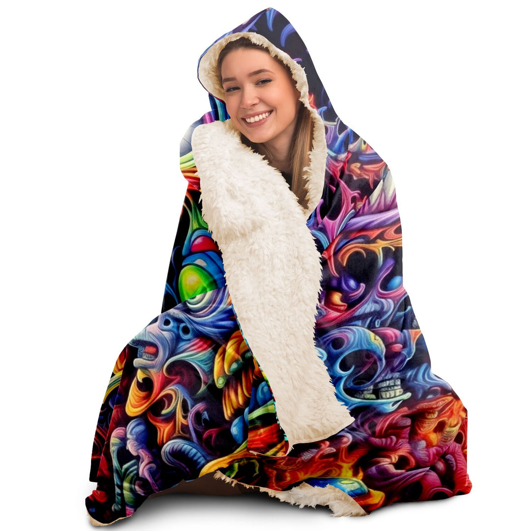 ACID TRIPPIN Hooded Blanket