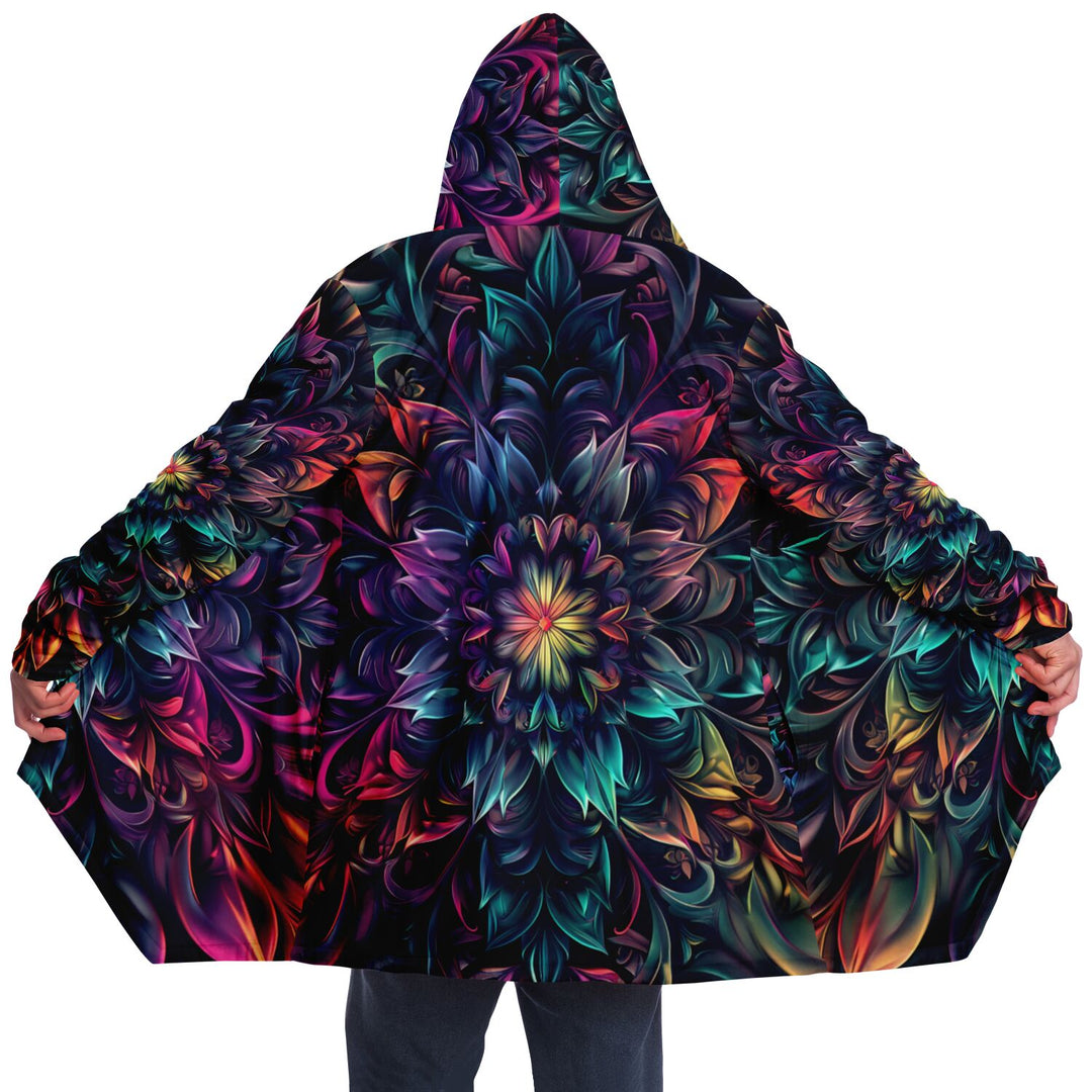 FLORAL Microfleece Cloak - AOP