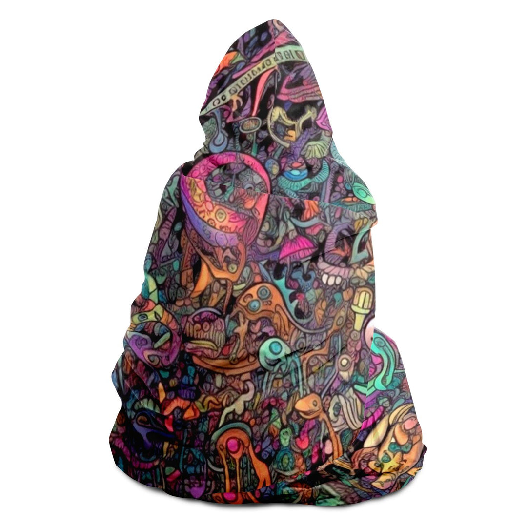 DEEP TRIP Hooded Blanket | ACIDMATH AI