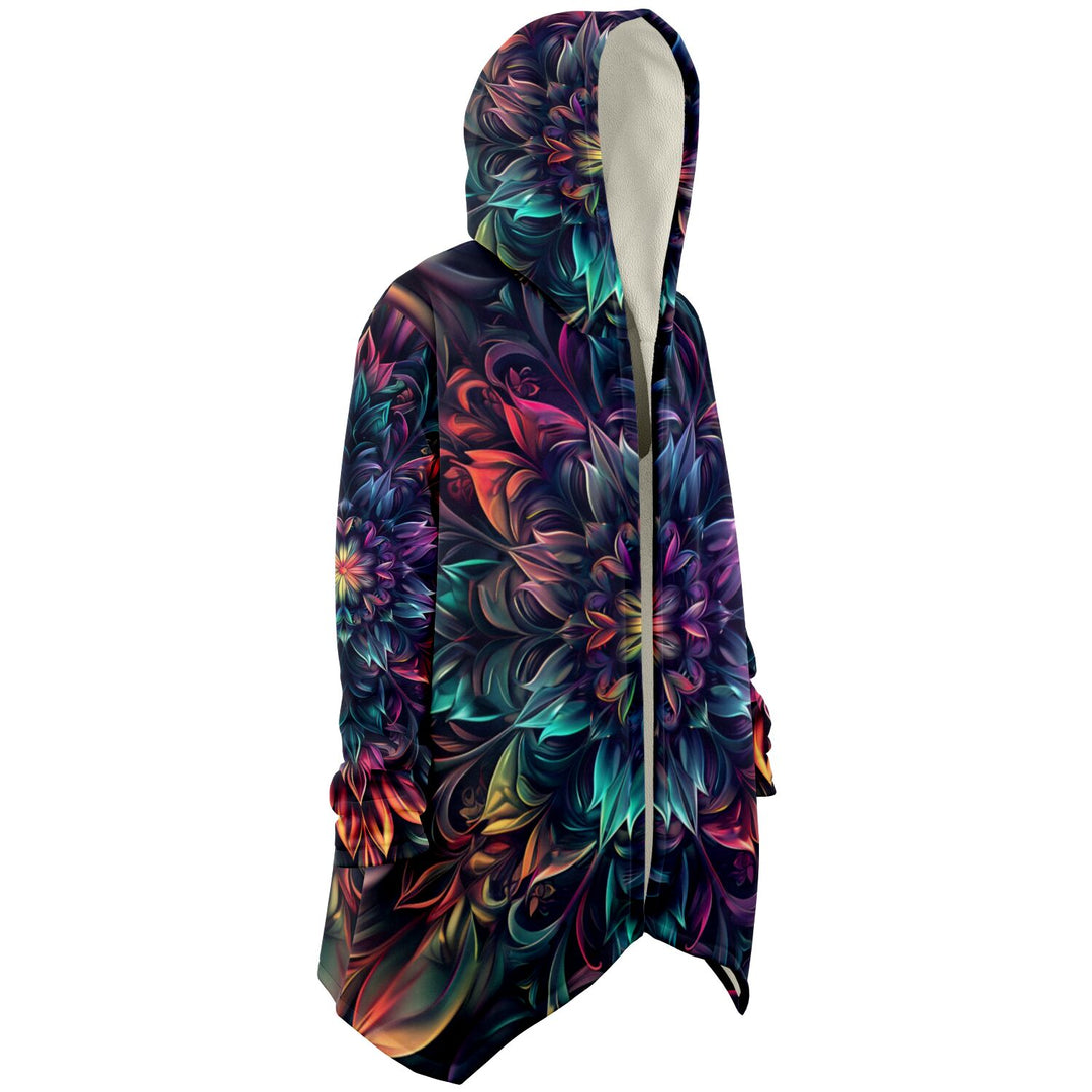 FLORAL Microfleece Cloak - AOP