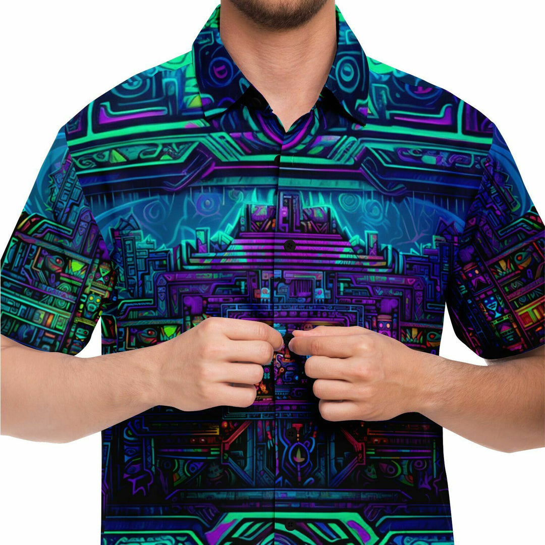 UV BARDO HUT Short Sleeve Button Down Shirt