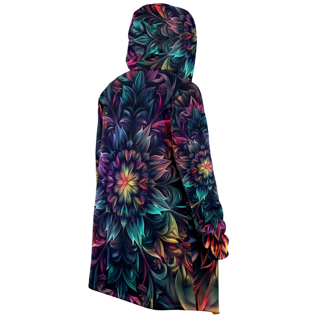 FLORAL Microfleece Cloak - AOP