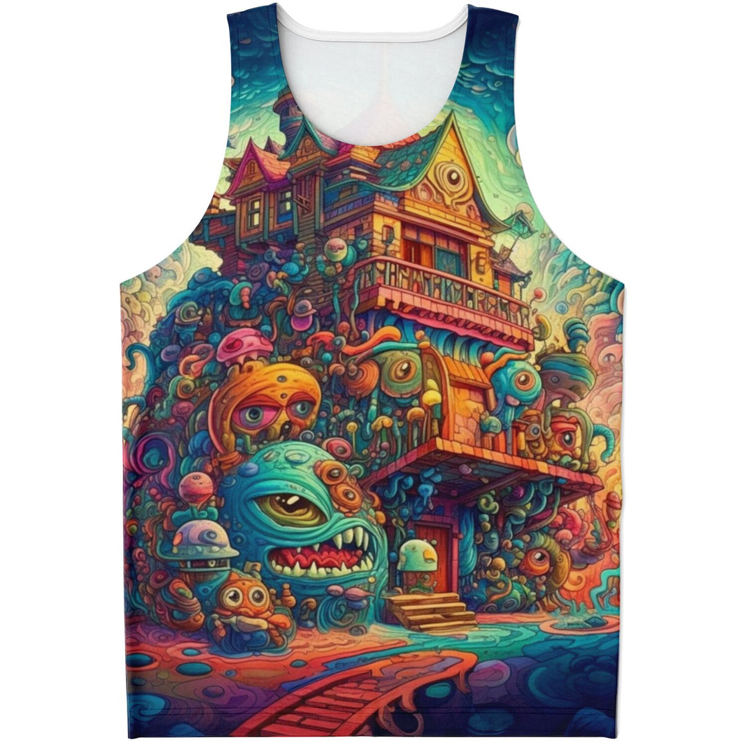 MONSTER HOUSE Unisex Tank Top