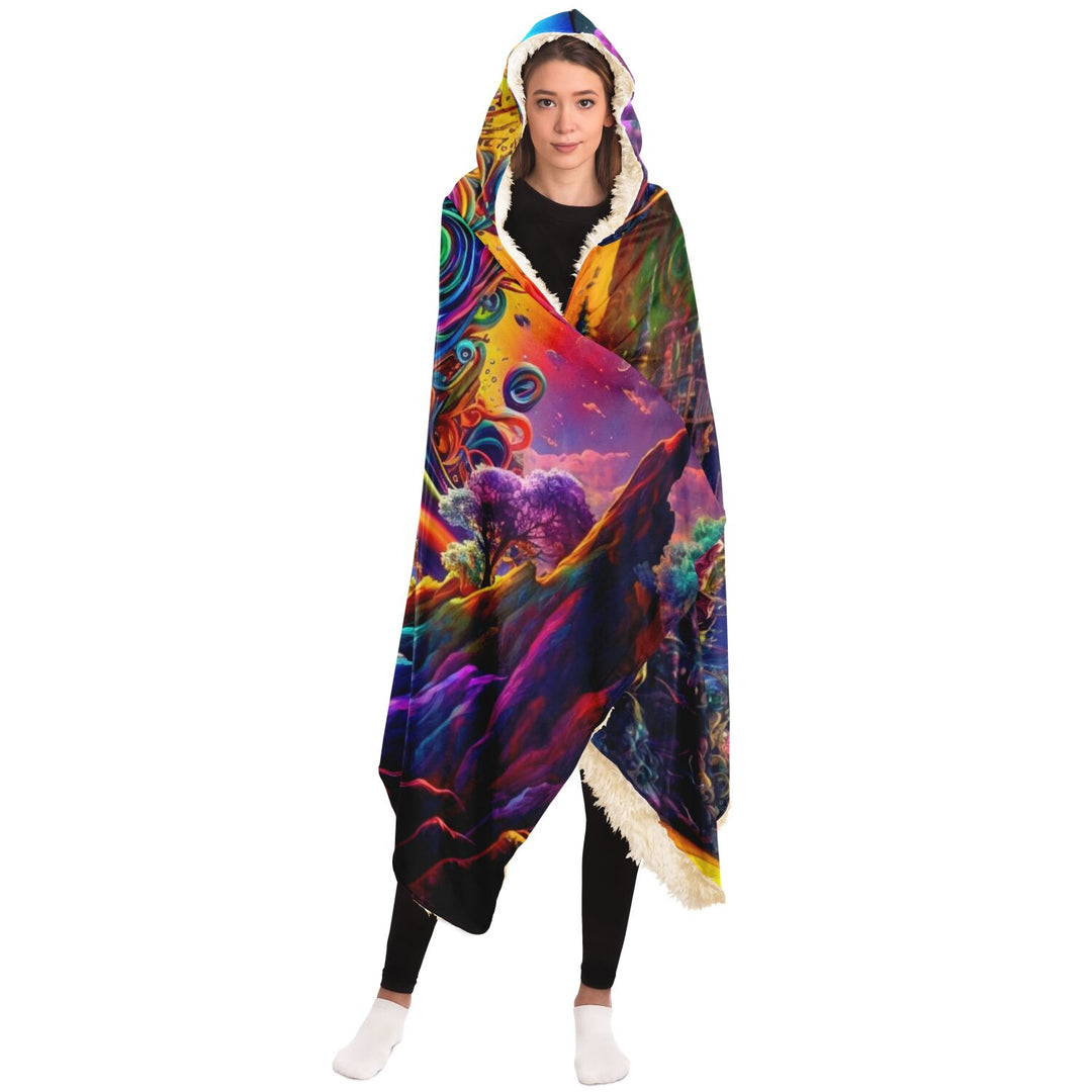 LIQUID EYE Hooded Blanket