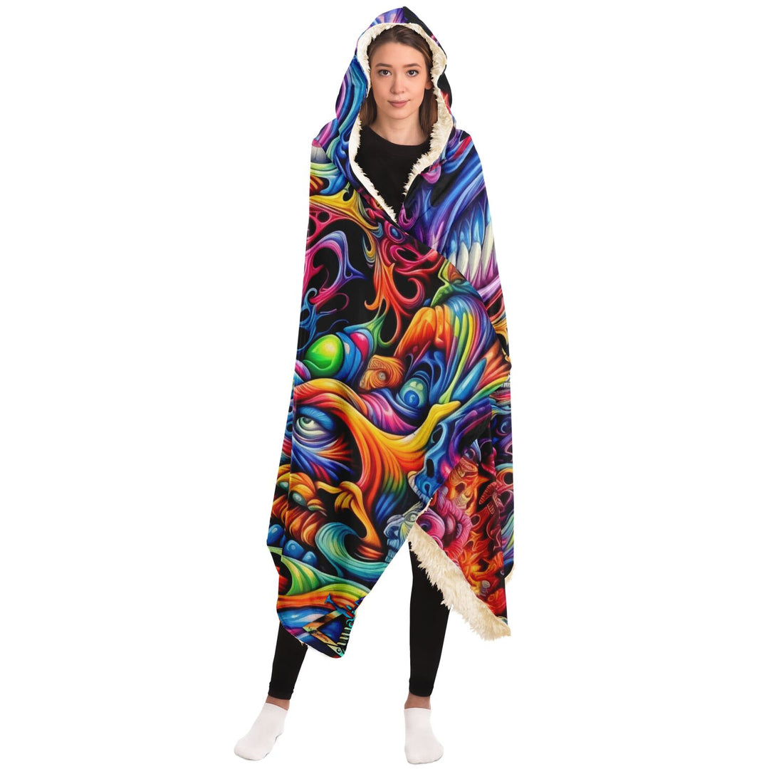 ACID TRIPPIN Hooded Blanket