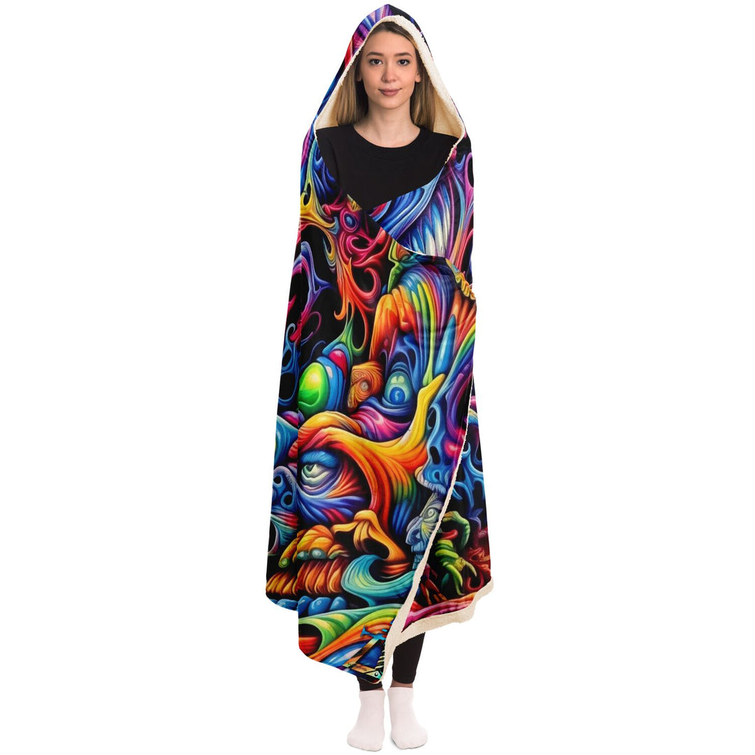 ACID TRIPPIN Hooded Blanket