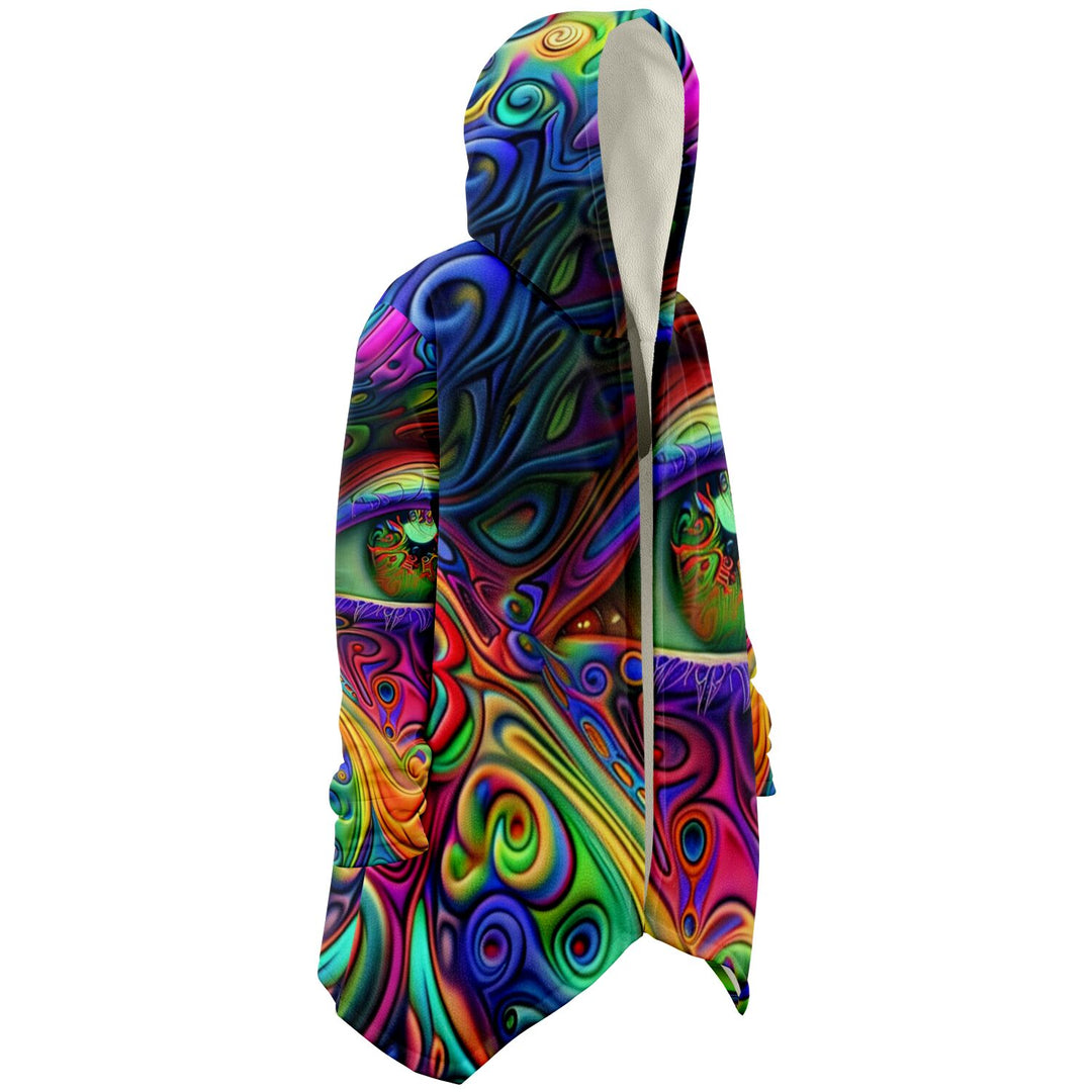 TRIPPY EYE Microfleece Cloak - AOP