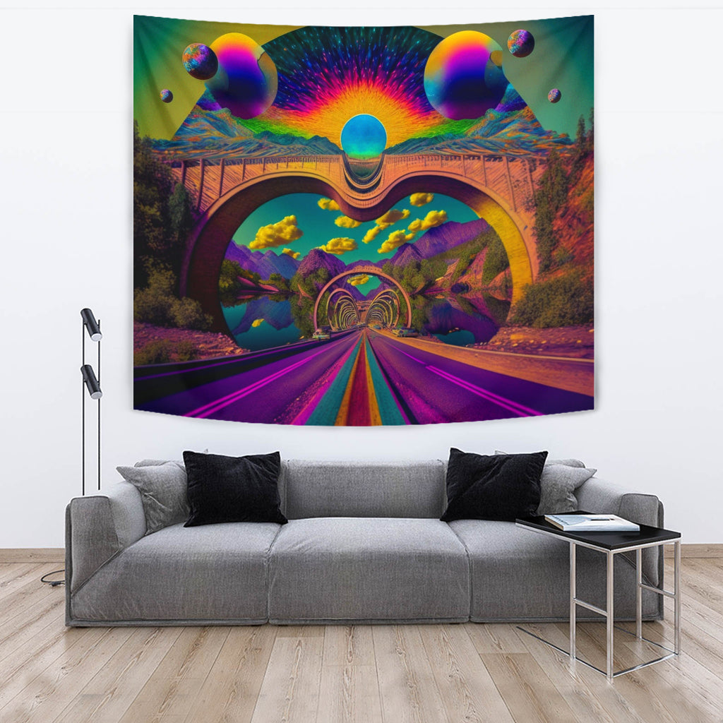 TRIPPY HIGHWAY TAPESTRY