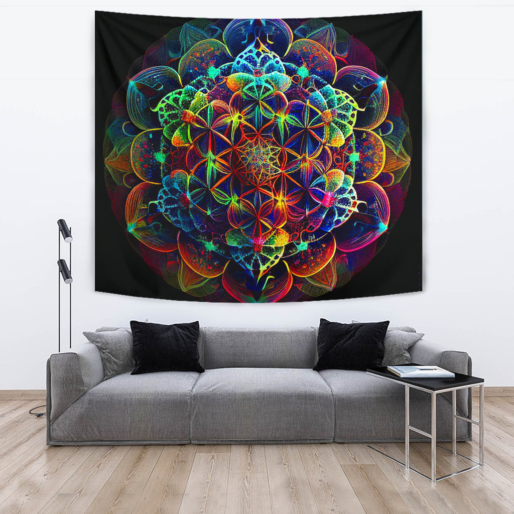 MANDALA FLOWER TAPESTRY