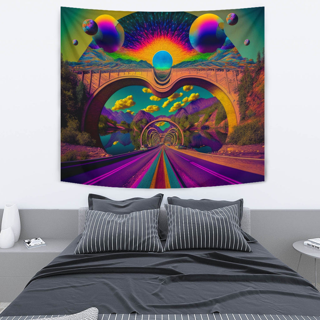 TRIPPY HIGHWAY TAPESTRY