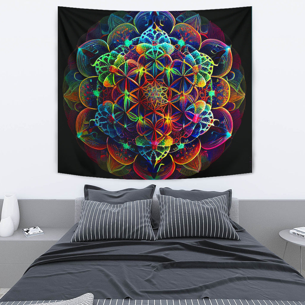 MANDALA FLOWER TAPESTRY