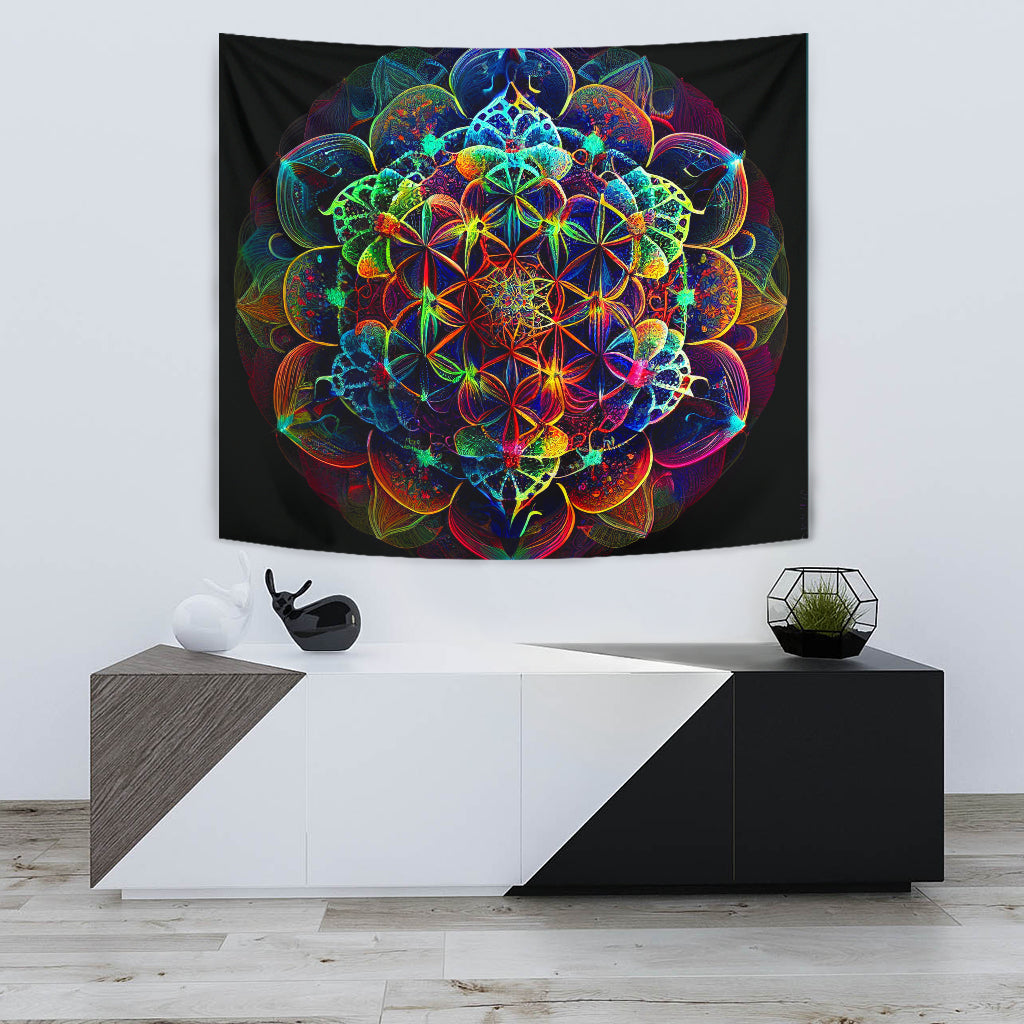 MANDALA FLOWER TAPESTRY