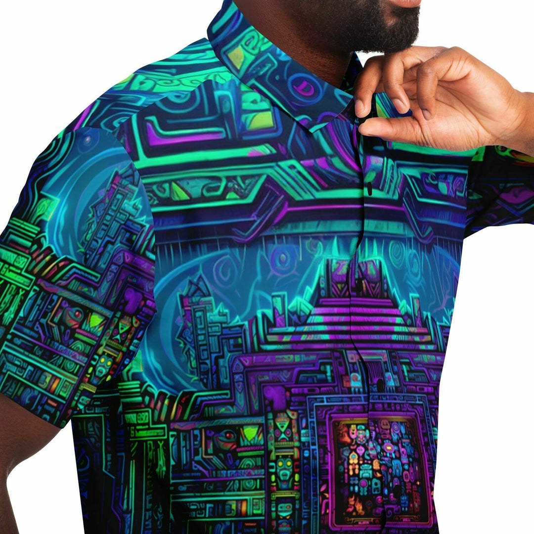 UV BARDO HUT Short Sleeve Button Down Shirt