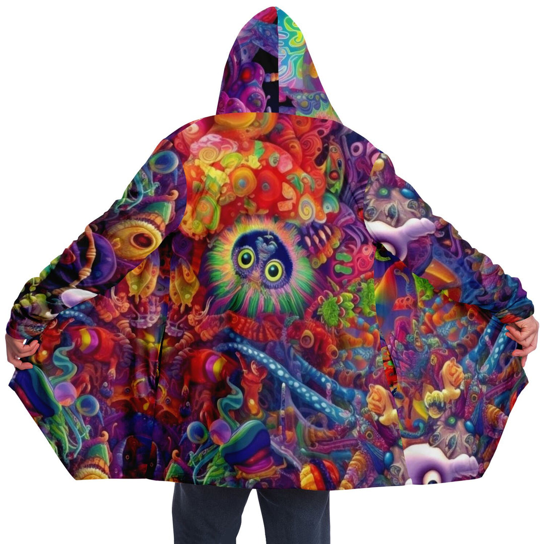 SPANGLISH Microfleece Cloak - AOP