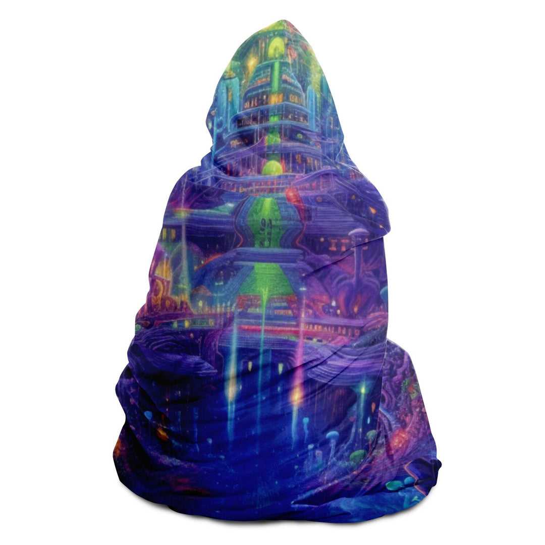 ULTRA VIOLET VIEW Hooded Blanket