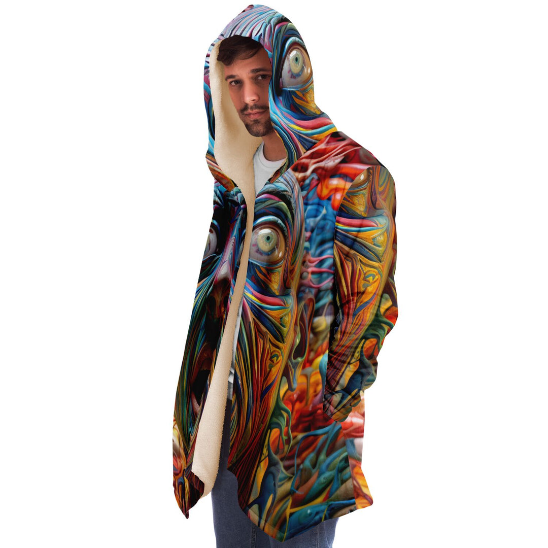 WOAH FACE Microfleece Cloak