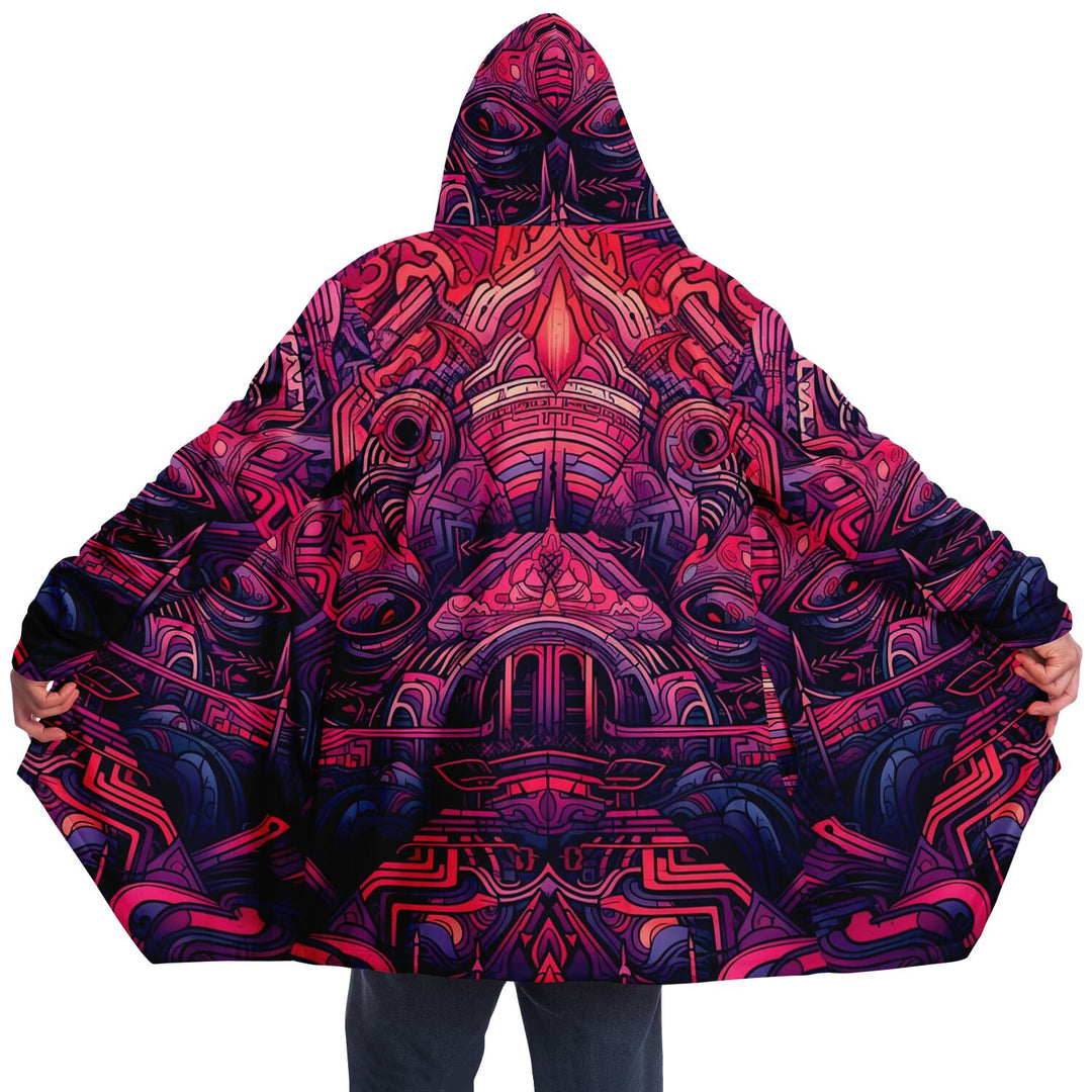 MAGENTA ROBOT Microfleece Cloak