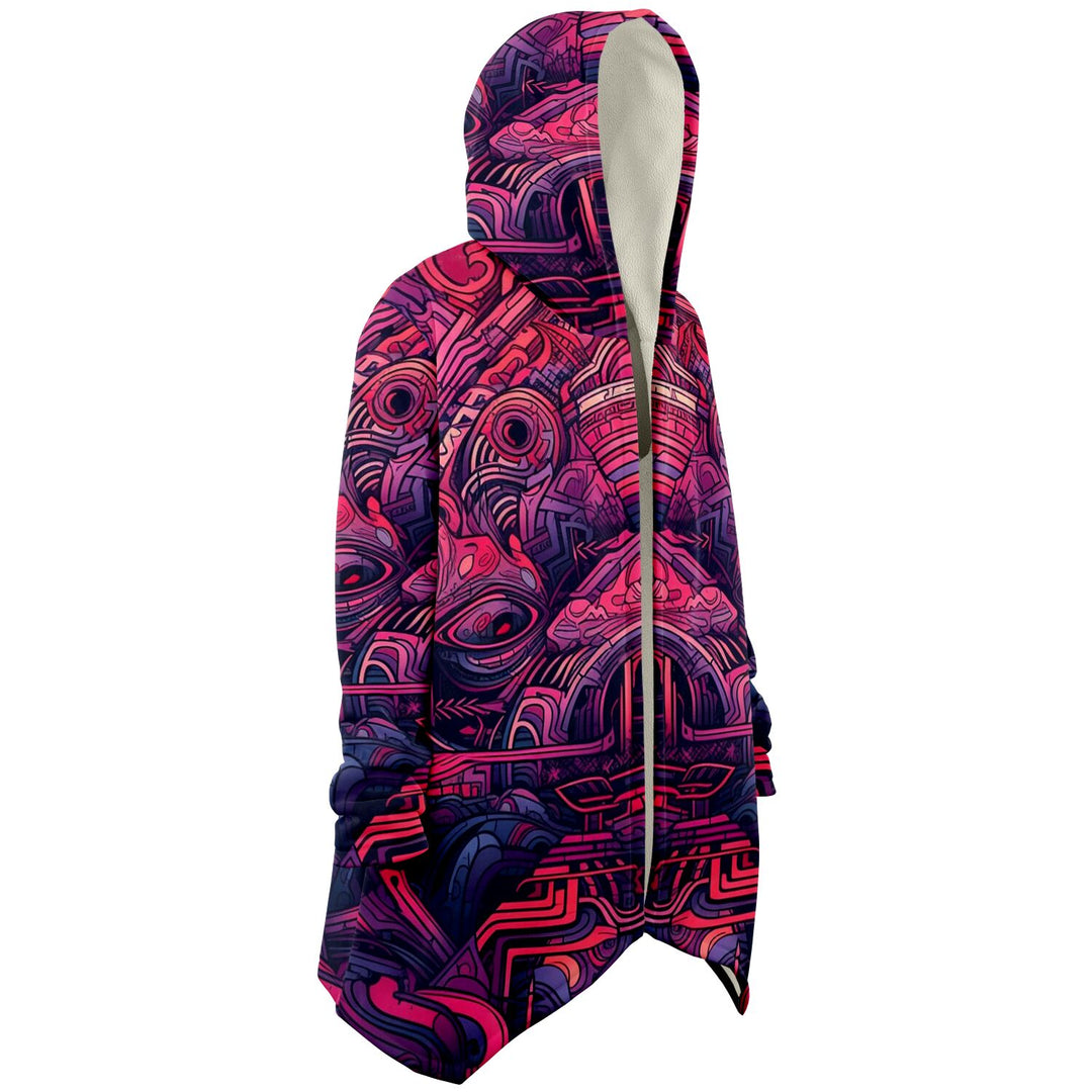 MAGENTA ROBOT Microfleece Cloak