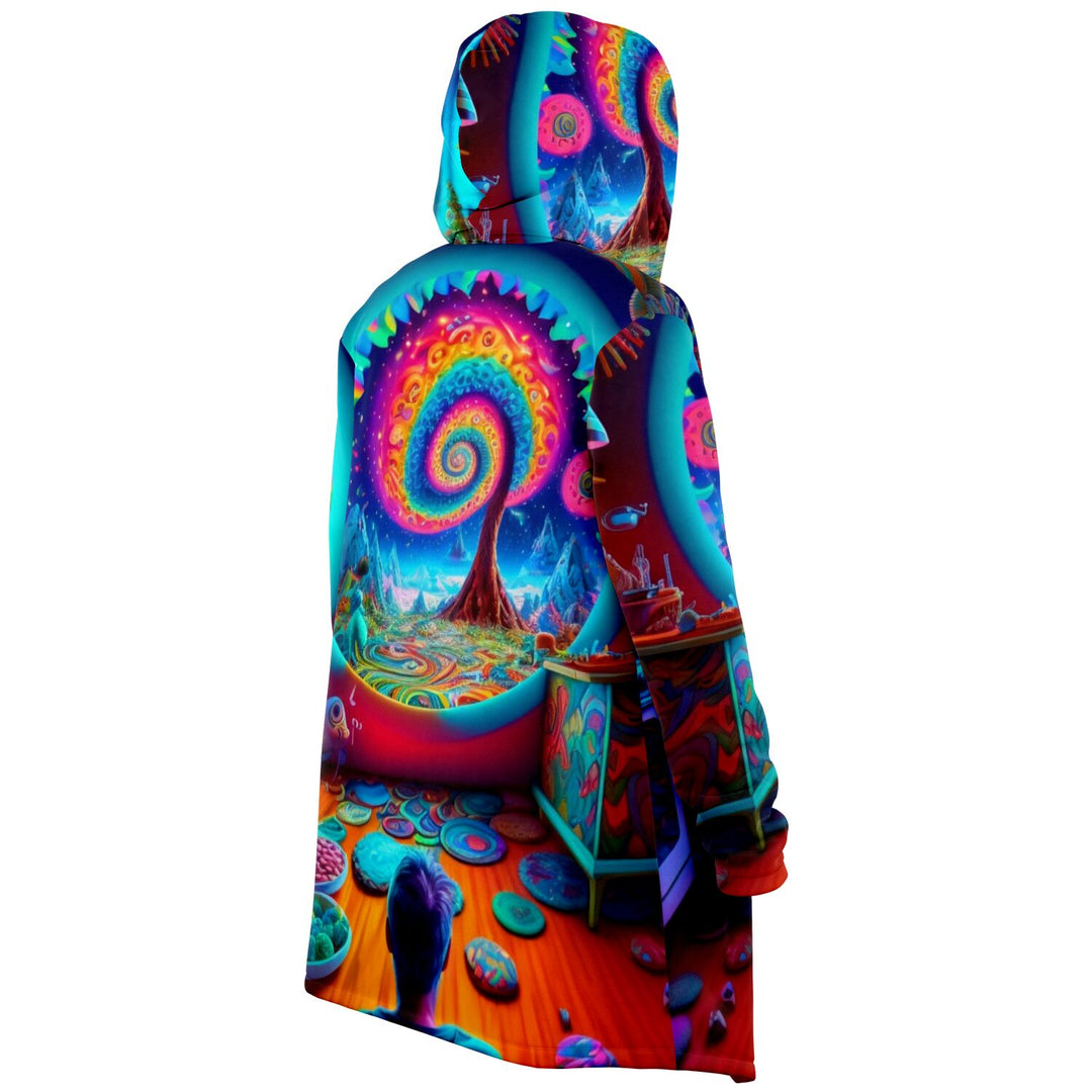 SWIRLY Microfleece Cloak