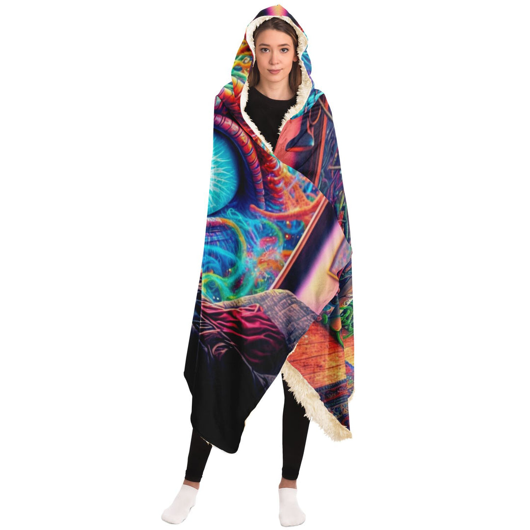 A PRESENCE Hooded Blanket