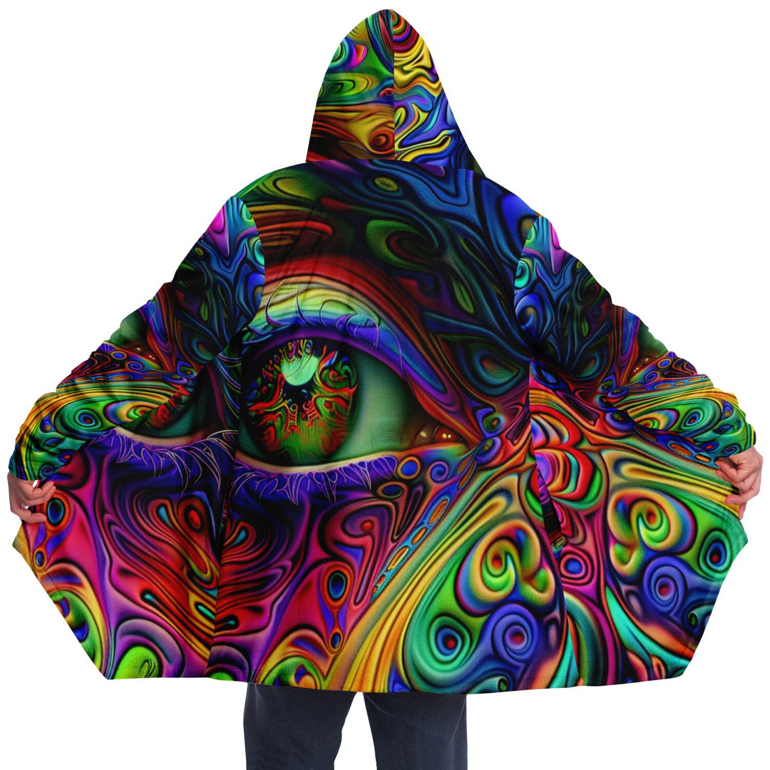 TRIPPY EYE Microfleece Cloak - AOP