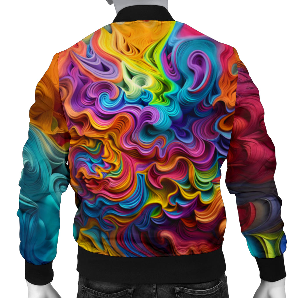 COLOR SPLASH BOMBER JACKET