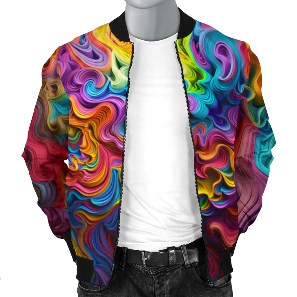 COLOR SPLASH BOMBER JACKET