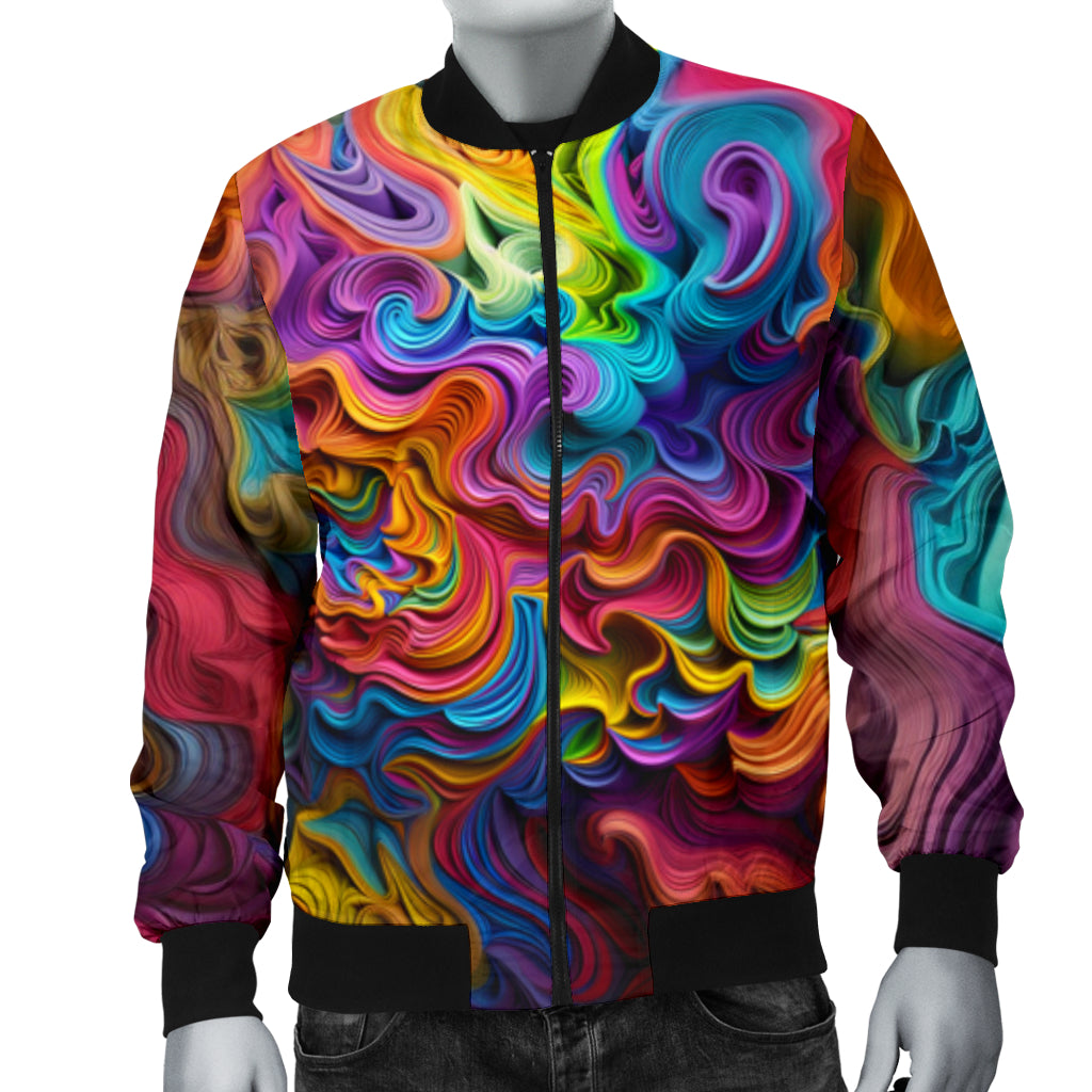 COLOR SPLASH BOMBER JACKET