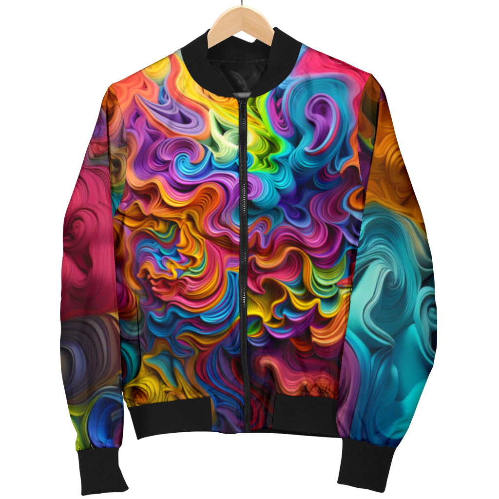 COLOR SPLASH BOMBER JACKET