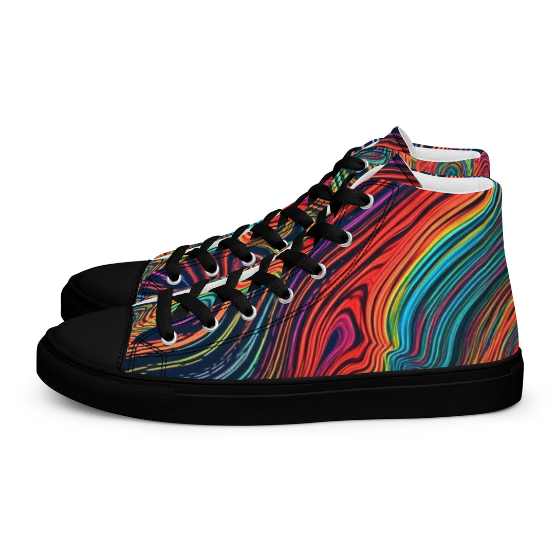 SWIRLING Men’s high top canvas shoes