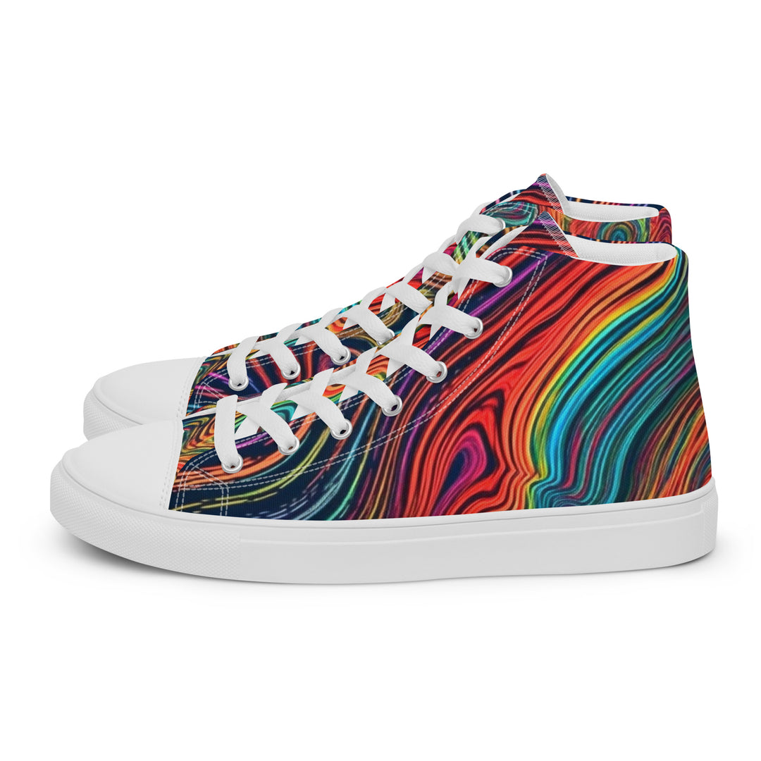 SWIRLING Men’s high top canvas shoes