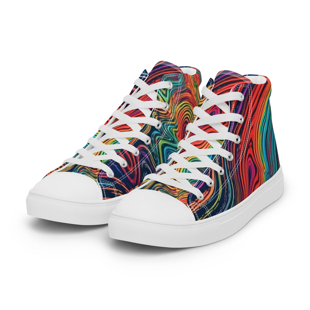 SWIRLING Men’s high top canvas shoes