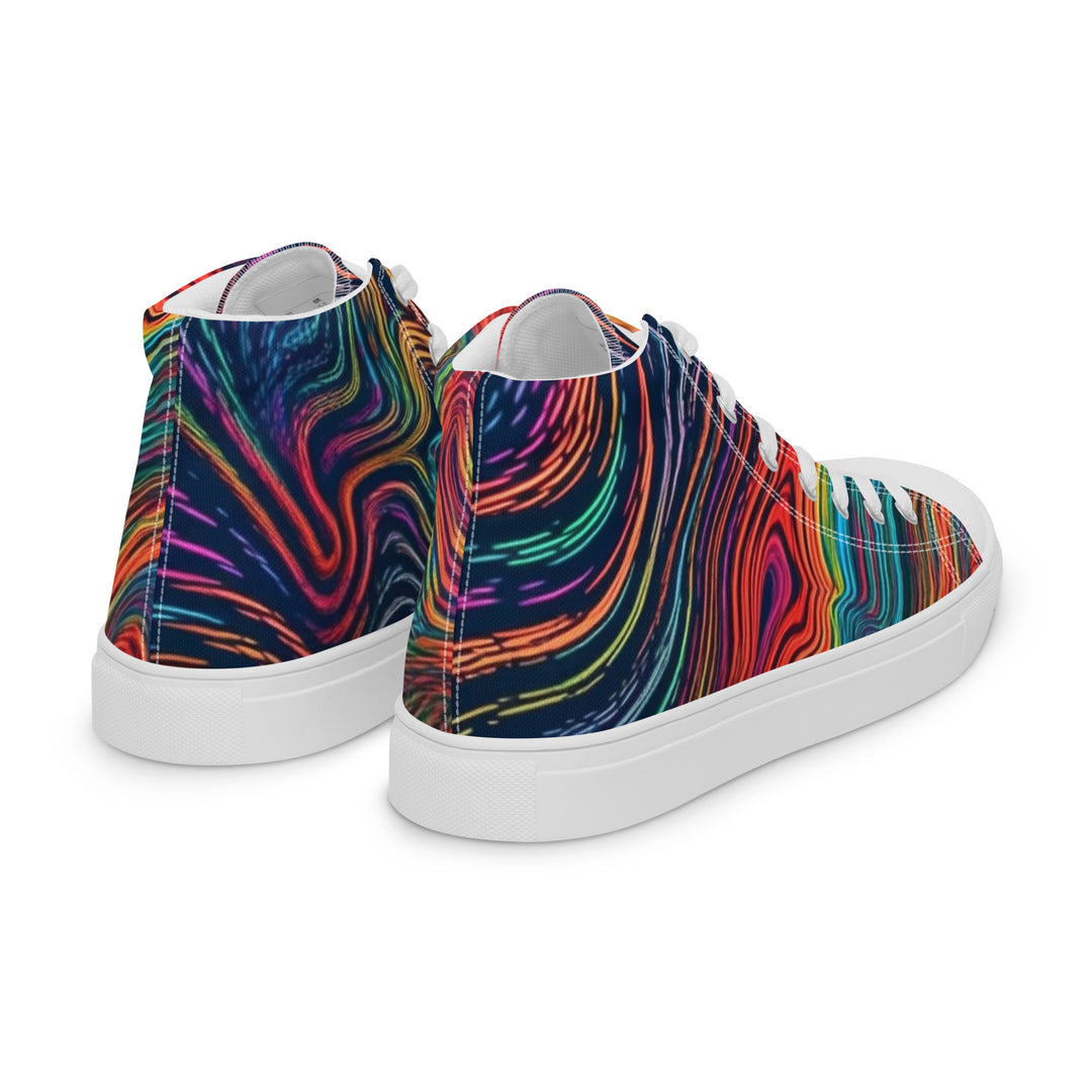 SWIRLING Men’s high top canvas shoes