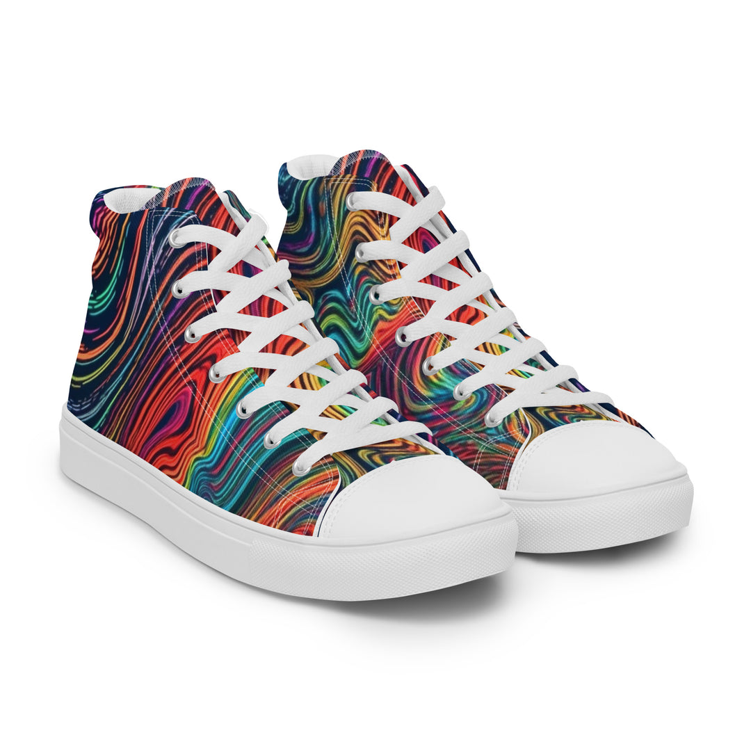 SWIRLING Men’s high top canvas shoes