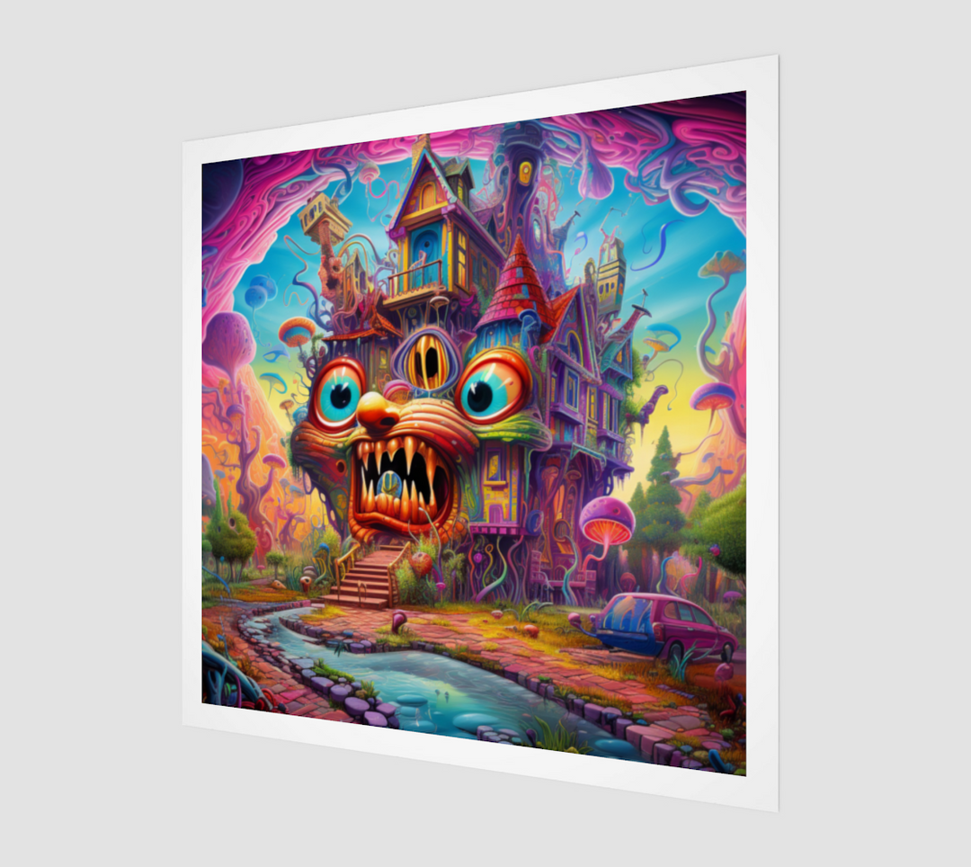 ZOMBIE HOUSE ART PRINT