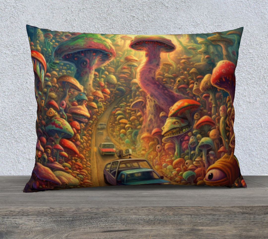 SHROOMS ALIVE 26" x 20" Pillow Case