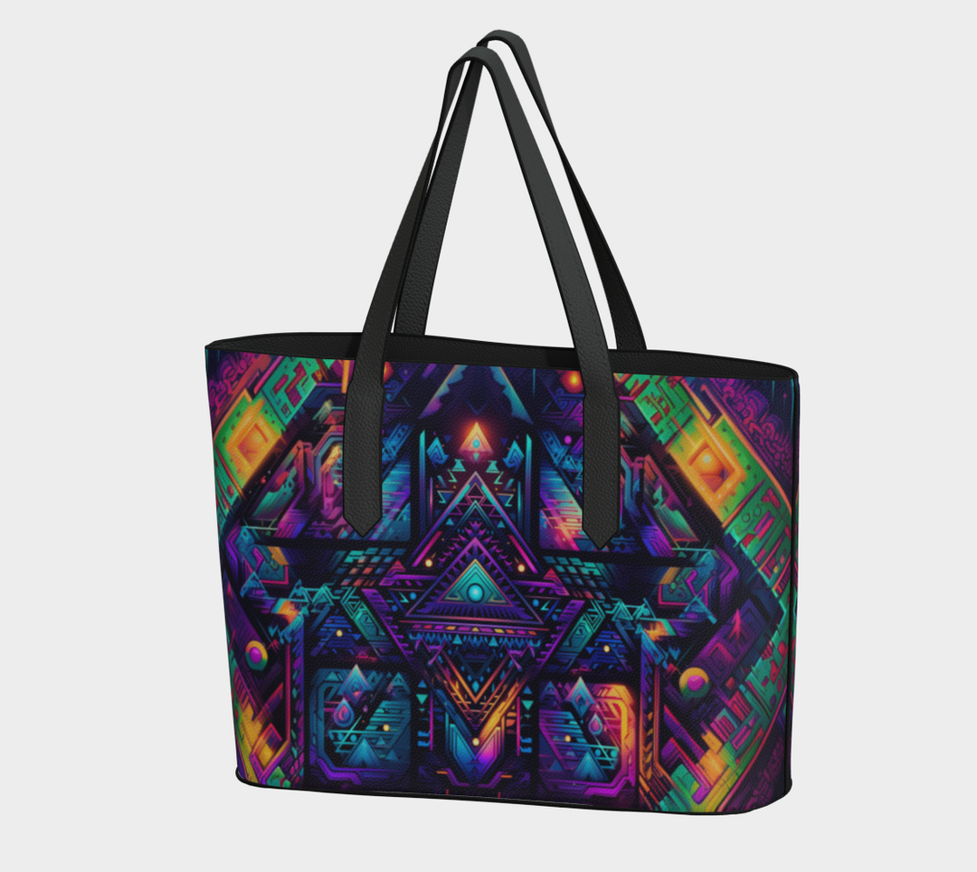 HYPERFOCUS VEGAN LEATHER TOTE BAG