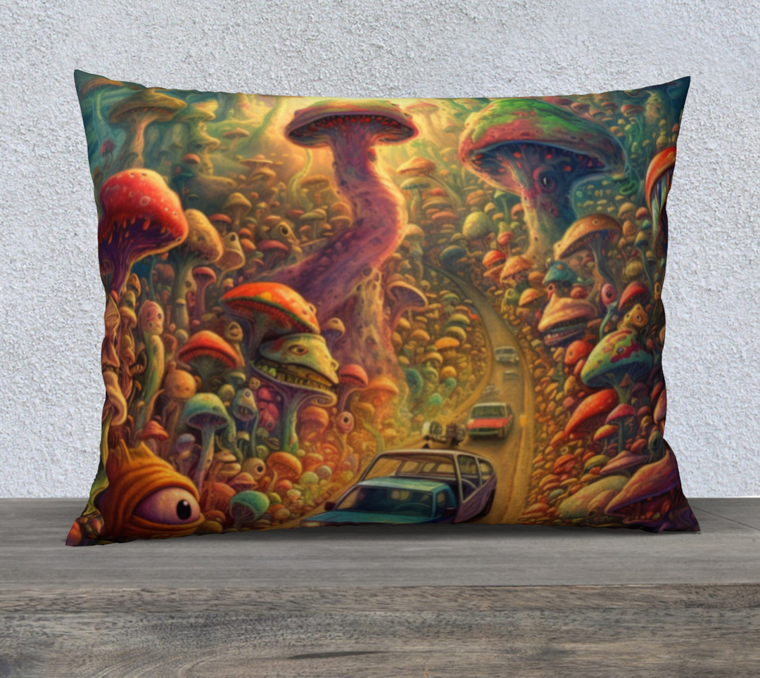 SHROOMS ALIVE 26" x 20" Pillow Case