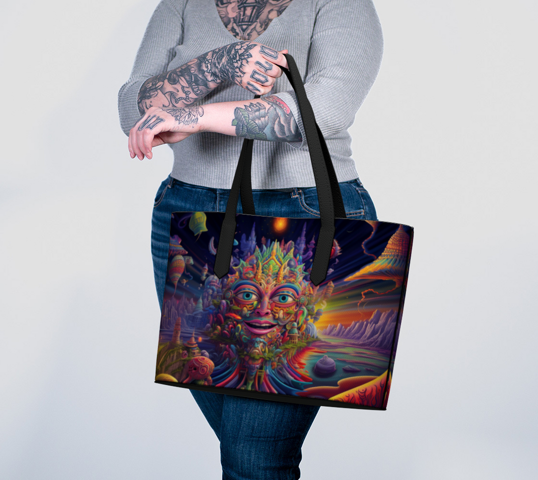 HEAD ABOVE WATER VEGAN LEATHER TOTE BAG