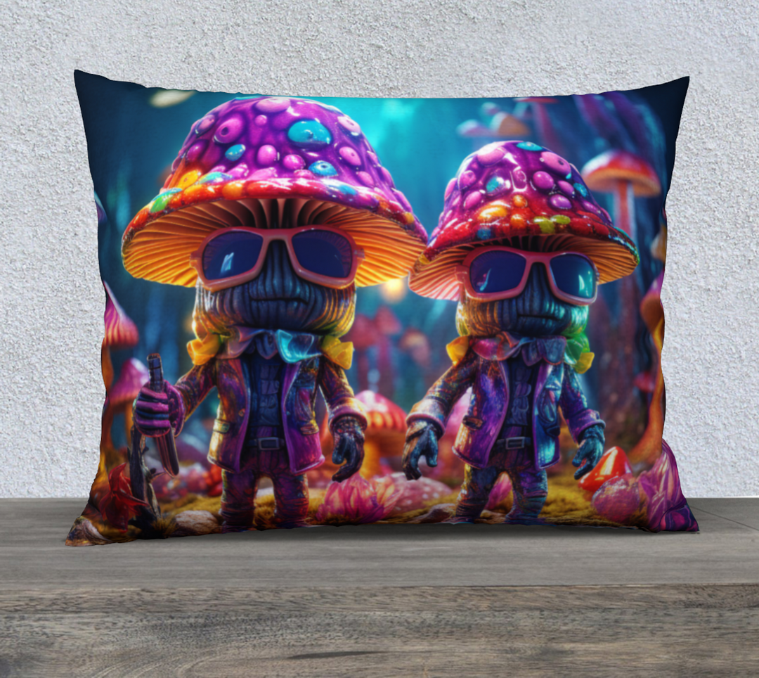 Mushroom Pals 26" x 20" Pillow Case