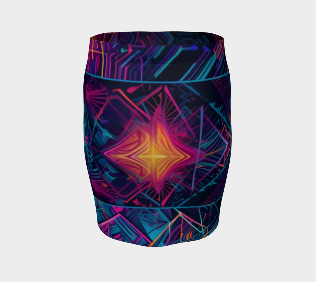 ULTRAVIOLET FITTED SKIRT