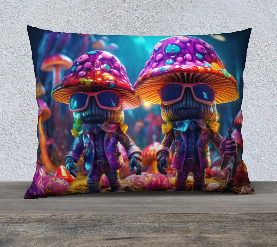 Mushroom Pals 26" x 20" Pillow Case