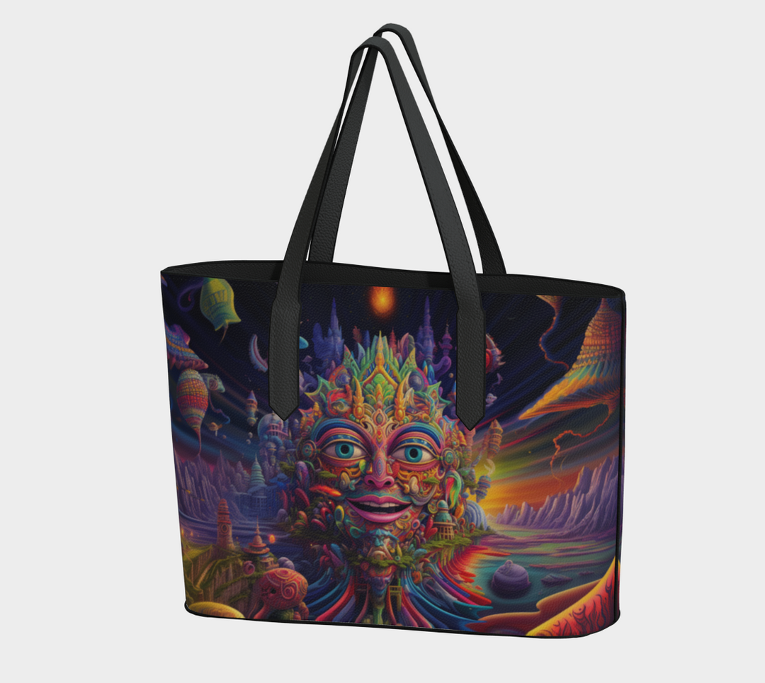 HEAD ABOVE WATER VEGAN LEATHER TOTE BAG