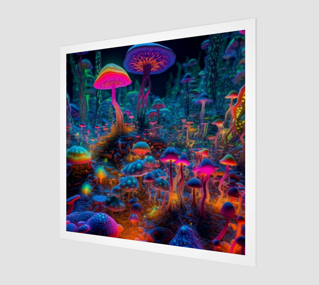 MUSHROOM FOREST ART PRINT