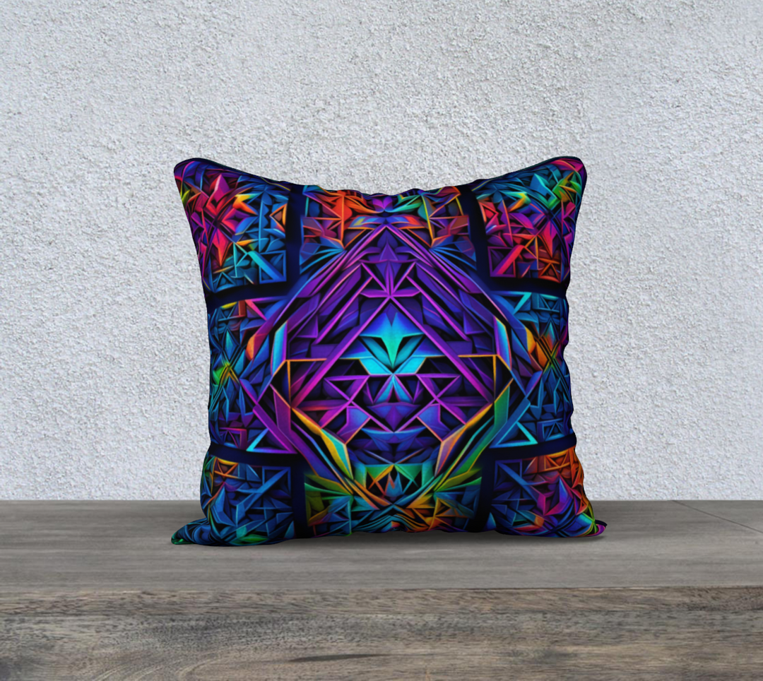 NEON SHREDS 18" x 18" PILLOW CASE